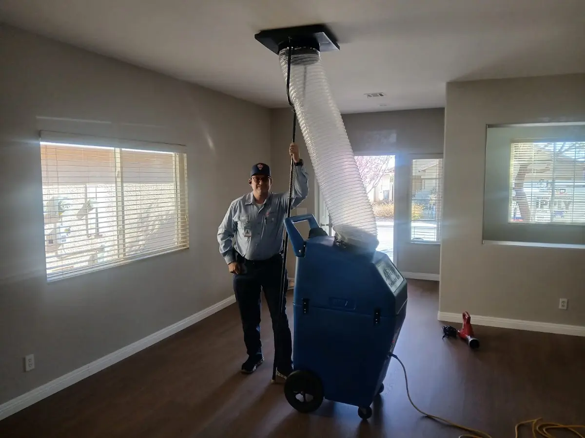 Professional Dryer Vent Cleaning work inside a La Vista home